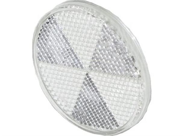 Reflex Reflector 60mm with adhesive pad white