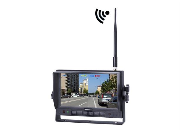 Monitor 7" HD 720 til ryggekamera 12-24V Vignal 