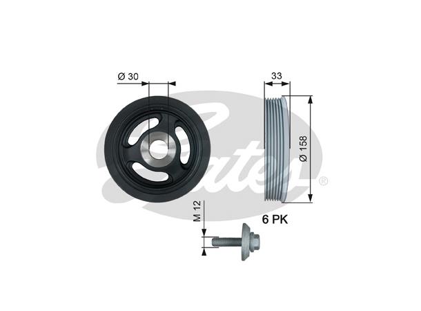 TVD TVD1061A A DA TORS VIBR. DAMPER Gates 