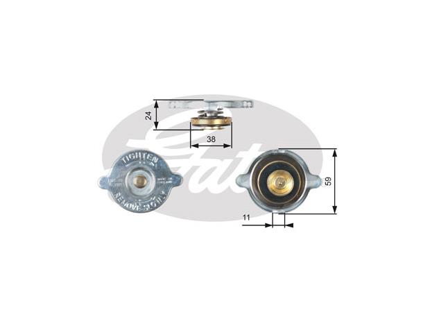 CAPS RC118 RC118 RADIATOR CAP             Gates 