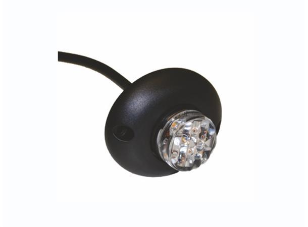 LED Beacon PRO-MICRO-STROBE ECE amber, cable 2,7m, 10-30V, recessed or p 