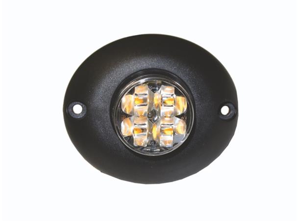 LED Beacon PRO-MICRO-STROBE ECE amber, cable 2,7m, 10-30V, recessed or p 