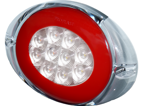 LED Rear Combination Lamp PRO-OVAL 12/24V, cable 0,5m, ADR-appr., tail ligh 