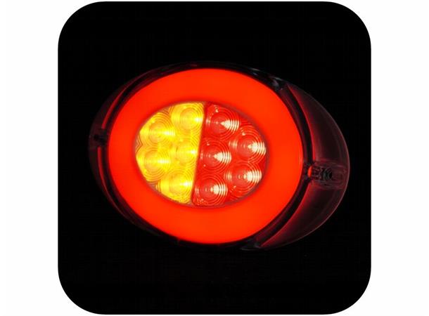 LED Rear Combination Lamp PRO-OVAL 12/24V, cable 0,5m, ADR-appr., tail ligh 
