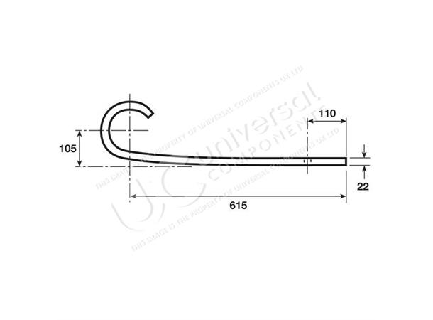 TRAILING ARM HELPER Universal Components 