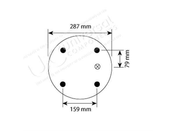 AIRSPRING ASSY (ASK002) STEEL PISTON  E2 Universal Components 