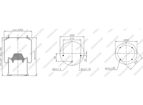 Luftbelg SAF 2926V PRIME-RIDE 