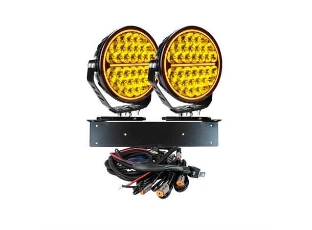 2x SIBERIA BR 9" EXTRALJUS LED KOMPLETT KIT - Strands 