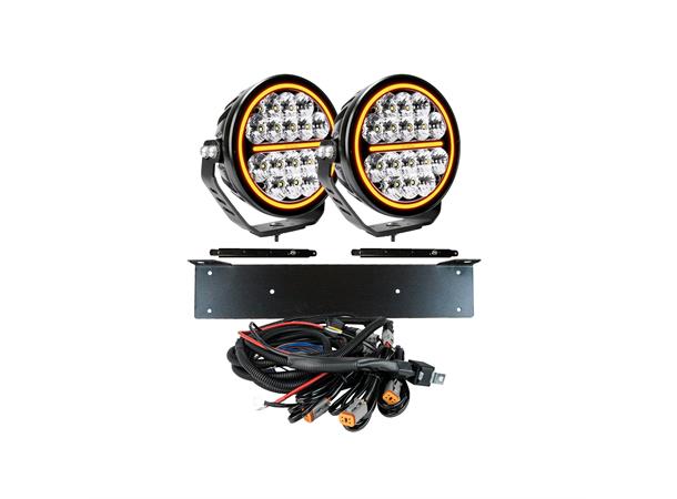 2x SIBERIA NR 7" EXTRALJUS LED KOMPLETT KIT - Strands 