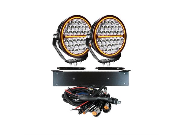 2x SIBERIA NR 9" EXTRALJUS LED KOMPLETT KIT - Strands 