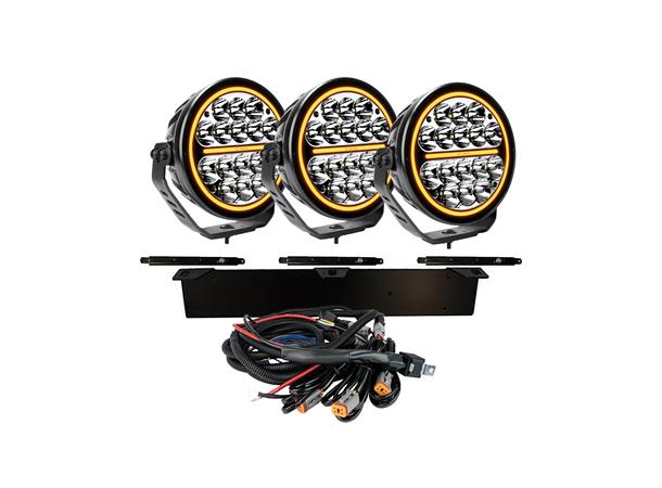 3x SIBERIA NRS 7" EXTRALJUS LED KOMPLETT KIT - Strands 
