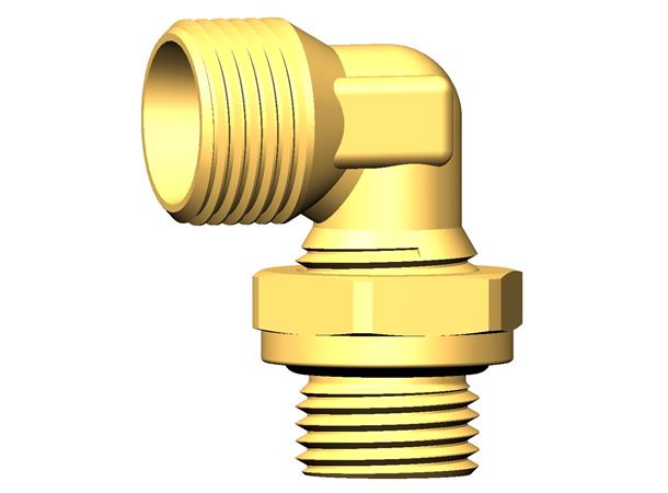 90° Elbow with 24° cone for bulkhead M22X1,5 - M18X1,5 cône 24° T 12 