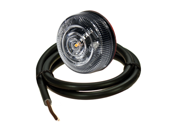 LED Lateral indicator PRO-PENNY 12/24 Volt, cable 0,5m, clear lens 