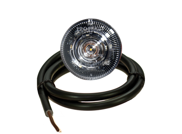 LED Lateral indicator PRO-PENNY 12/24 Volt, cable 0,5m, clear lens 