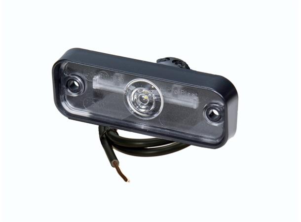 LED Registration Plate Lamp 24V cable 0,5m, recessed version 