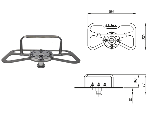 Slitasjemåler /  Tolk svingskive 2" Jost 