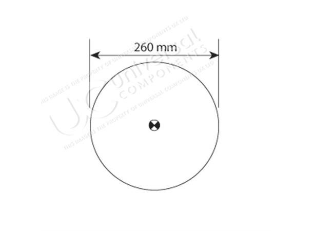 AIRSPRING ASSY (ASK024) PLASTIC PISTON F Universal Components 