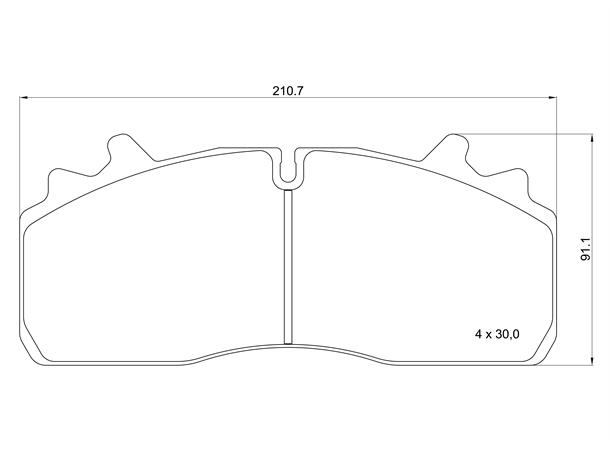 Bremseklosser RENAULT TRUCKS/VOLVO BREMBO 