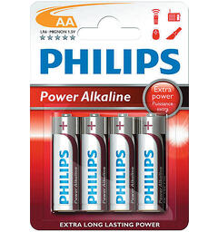 Batteri LR6 1,5v AA 4stk Philips
