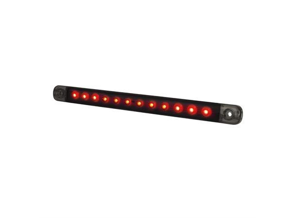 DARK KNIGHT SLIM BAK/BREMS RØD 9 LED 