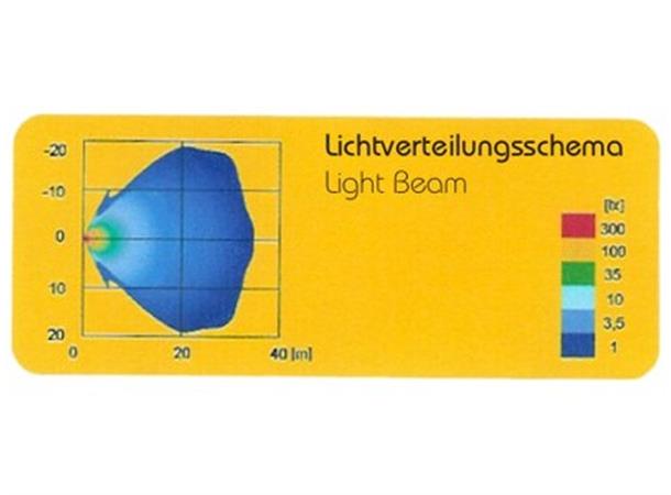 H3-Work Lamp cable 1 0m, with bulb 24V/70W 