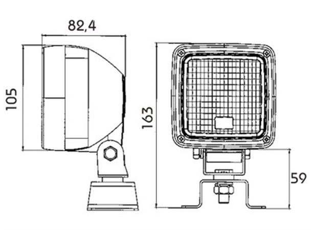H3-Work Lamp without cable with bulb 