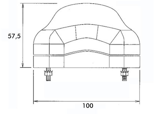 LED Registration Plate Lamp cable 0,5m 