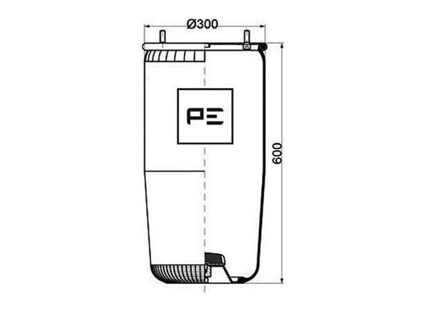 Luftbelg BPW 36-1 942MB PE Automotive 