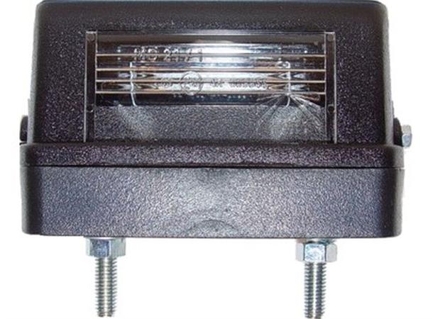 Registration Plate Lamp 12V black 