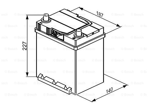 Startbatteri 40Ah 339A Bosch 