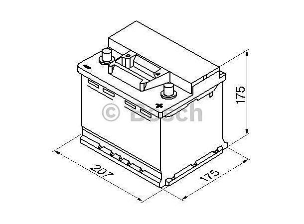 Startbatteri 41Ah 360A Bosch 