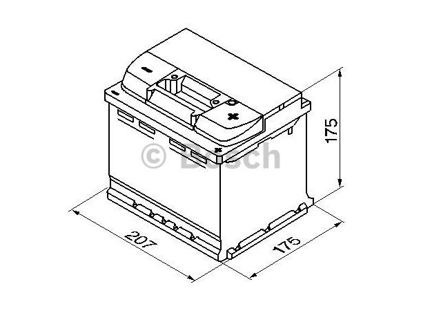 Startbatteri 44Ah 440A Bosch 