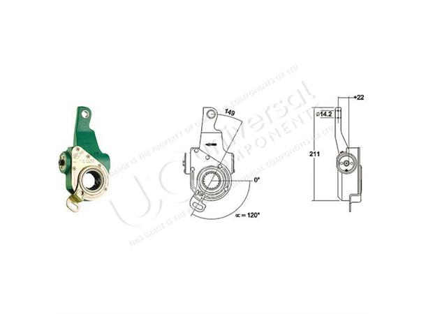 4W3030 MEI AUTOMATIC SLACK ADJUSTER BUS Universal Components 