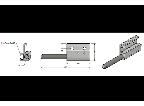 Hengsel Høyre Hytrans 