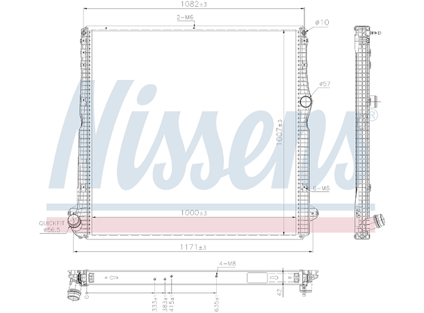 Radiator SCANIA R   16- Nissens 
