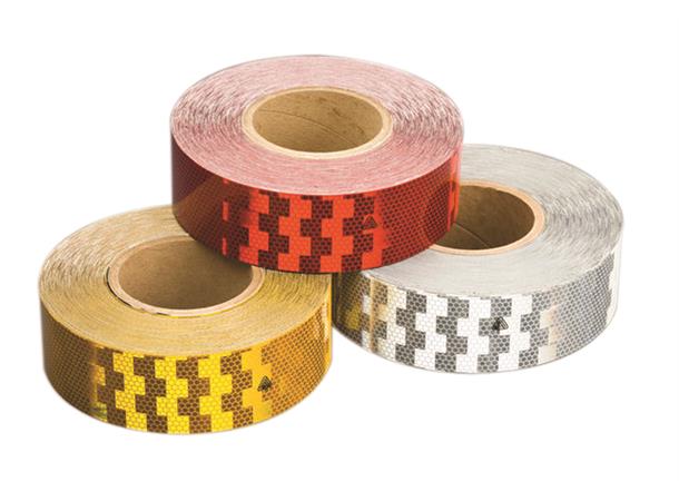 Reflekstape Gul Pris/m - 50m Vignal 