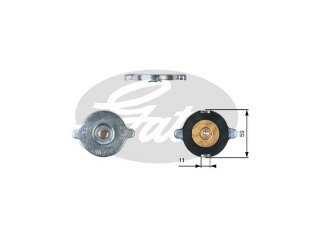 CAPS RC117 RC117 RADIATOR CAP             Gates 