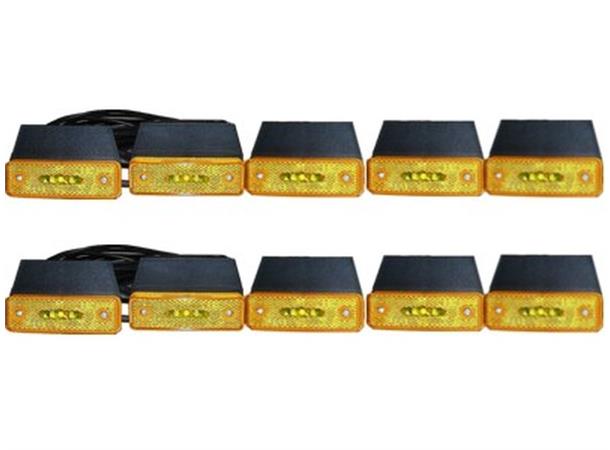 Cabled LED Sidemarker Lamps 2 x 5 Lamps 