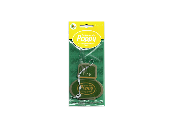 Cardboard Car Airfreshener PINE Poppy Grace Mate 