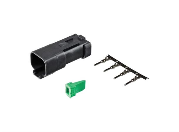 Connector 4-pole DEUTSCH DT 4-pole male 
