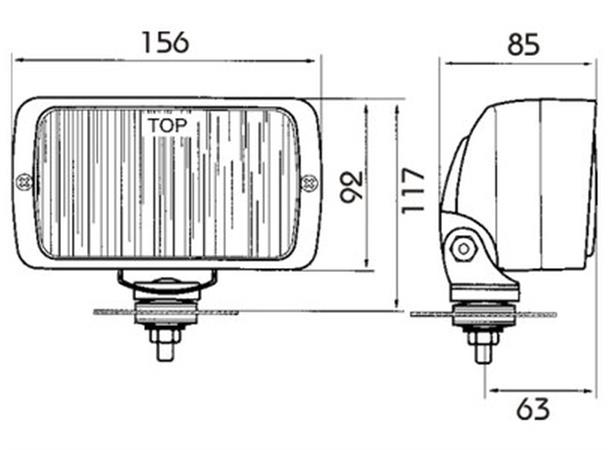 H3-Work Lamp without handle without switch 