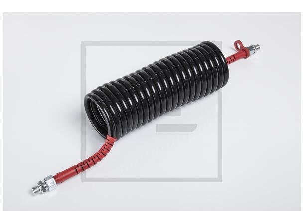 Luftspiralslange rødl 5m M16x1,5 PE Automotive 