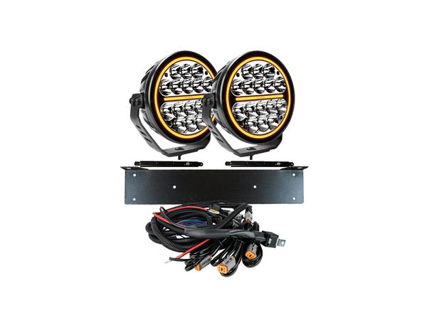 2x SIBERIA NRS 7" EXTRALJUS LED KOMPLETT KIT - Strands 