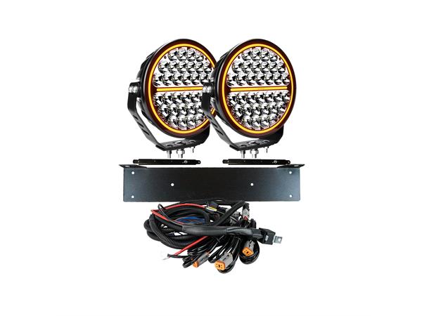2x SIBERIA NRS 9" EXTRALJUS LED KOMPLETT KIT - Strands 