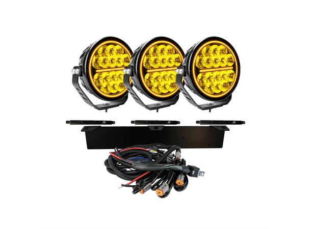 3x SIBERIA BR 7" EXTRALJUS LED KOMPLETT KIT - Strands 