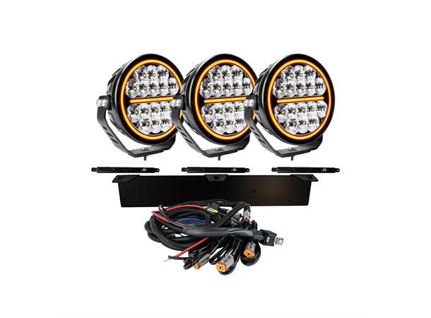 3x SIBERIA NR 7" EXTRALJUS LED KOMPLETT KIT - Strands 