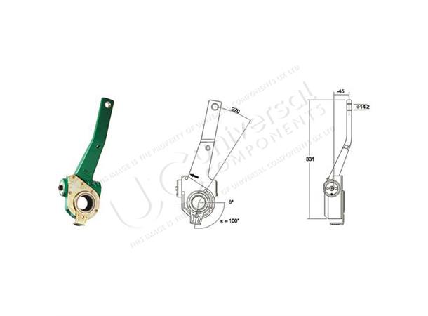 4W3275 MEI AUTOMATIC SLACK ADJUSTER BUS Universal Components 