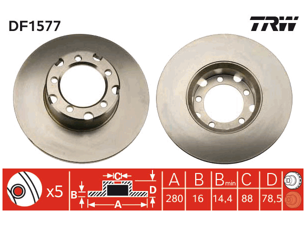 Brake Discs TRW Braking 