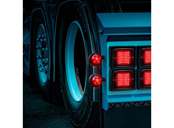 DARK KNIGHT VIKING SIDE/POS.LYS RØD LED 