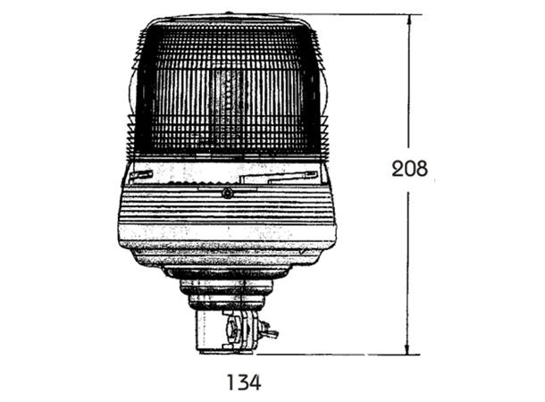 LED Beacon PRO-FLASH II flexible pole mo 12/24V, ECE R65 